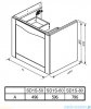 Oristo Skagen szafka z umywalką wisząca 59x50x45 biały mat OR49-SD1S-60-2/UME-AM-60-92